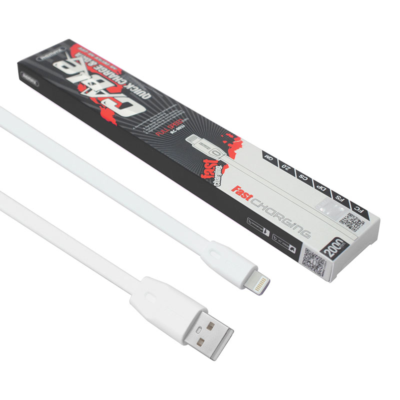 Кабель REMAX Full Speed Lightning для iPhone 5 / 5s / 6 / 6 Plus , iPad Air 2 , белый , 2м