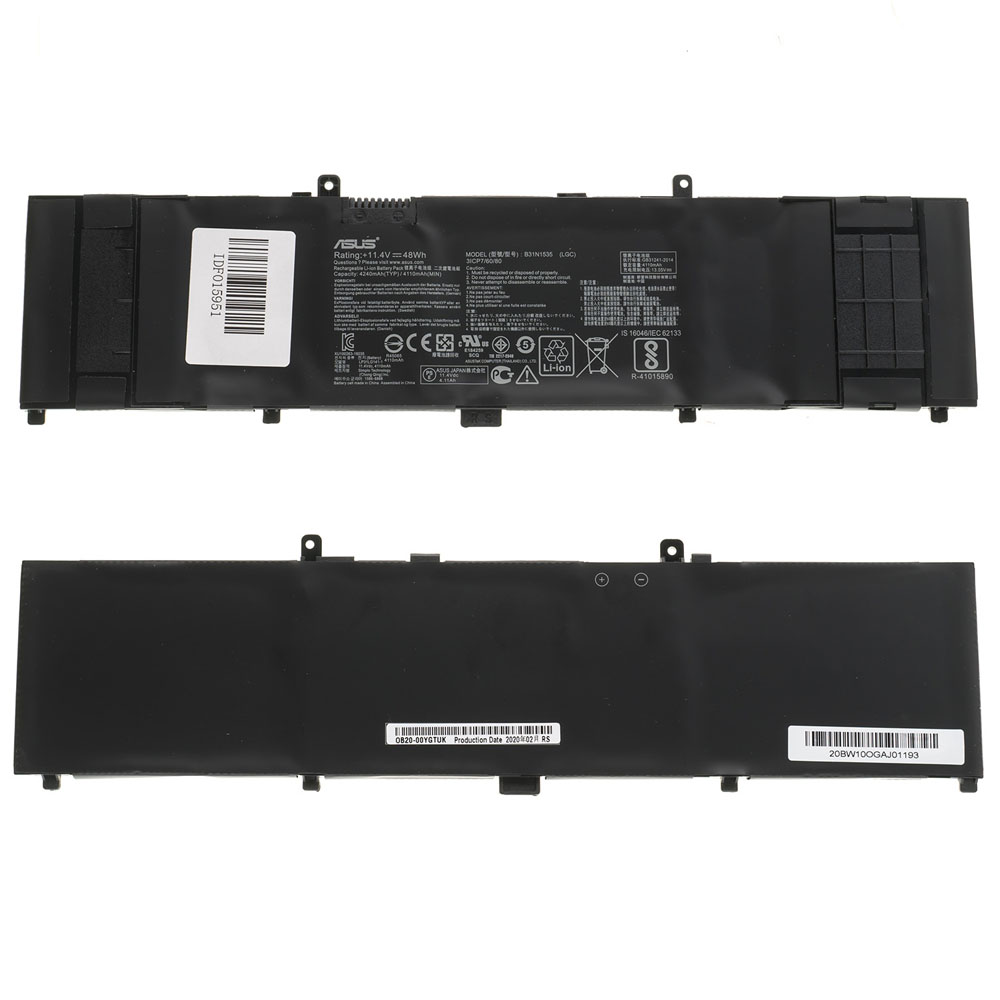 Оригінальна батарея для ноутбука ASUS B31N1535 (Zenbook: UX310UA, UX310UQ, UX410UA, UX410UQ series) 11.4V 4240mAh 48Wh Black (0B200-02020000)