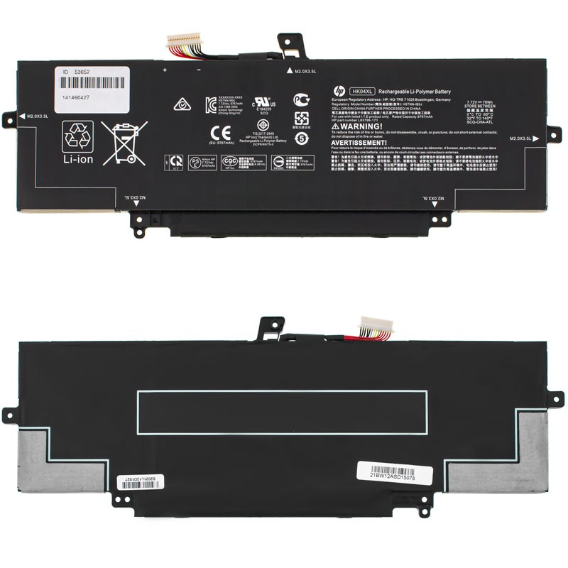 HP HK04XL (EliteBook x360 1030 G8, X360 1040 G7) 7.72V 9757mAh 78Wh Black (L84352-005)