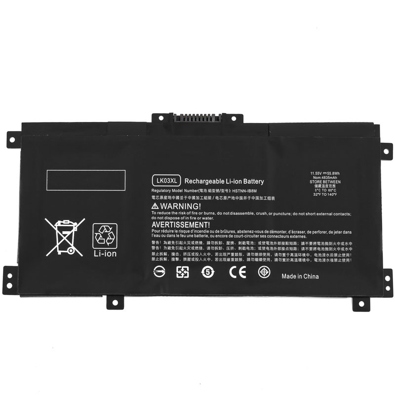 Батарея для ноутбука HP LK03XL (ENVY X360 15-BP series) 11.55V 4835mAh Black