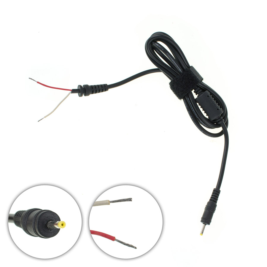 Оригінальний DC кабель живлення для БЖ ASUS EeePC 40W 2.5x0.7мм, 2 дроти (2x0.85мм), прямий штекер (від БЖ до нетбуку)