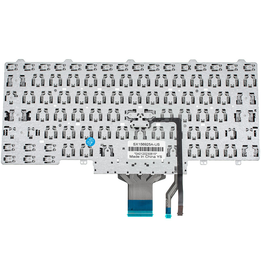 Клавіатура для ноутбука DELL (Latitude: E5470, E7470 ) rus, black, без фрейма, без підсвічування, з джойстиком