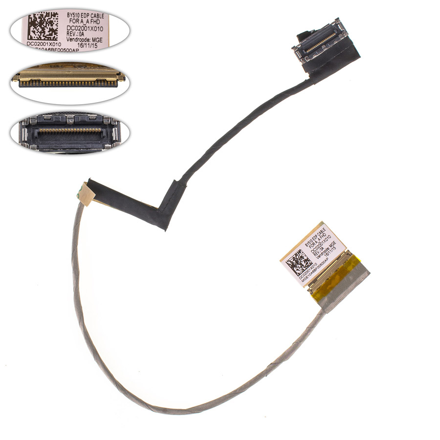Шлейф матриці для ноутбука LENOVO (Ideapad Y700-15ACZ), eDP (FullHD) (5C10K25543)