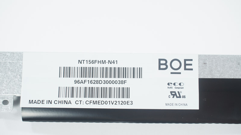 Матриця 15.6 NT156FHM-N41 (1920*1080, 30pin(eDP, 220cd/m2, 45/45/20/40(кути)), LED, SLIM(вертикальні вушки), матова, роз`єм праворуч знизу) для ноутбука