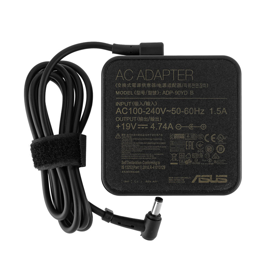 Оригінальний блок живлення для ноутбука ASUS 19V, 4.74A, 90W, 5.5*2.5мм, квадратний, black (нужен кабель)