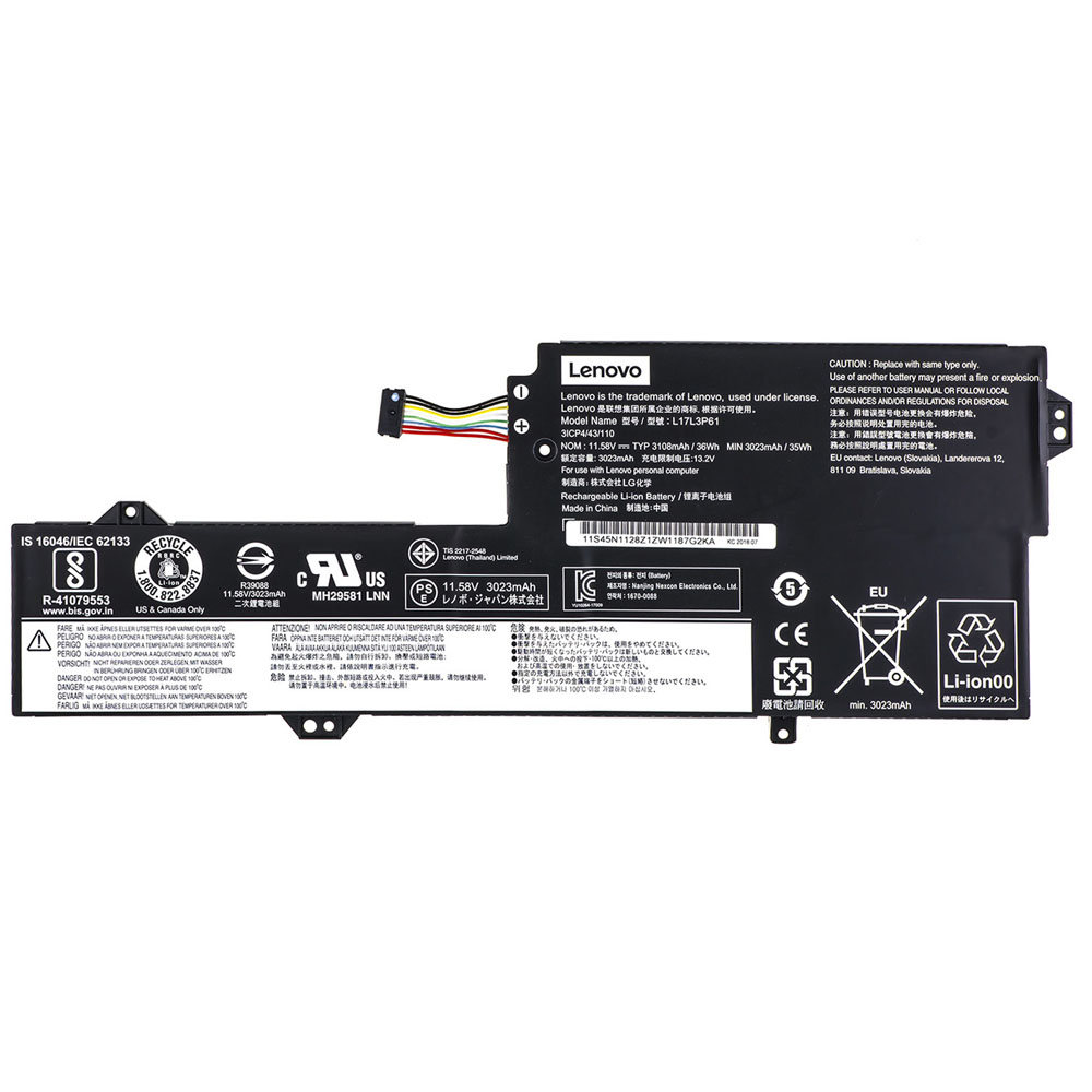 Оригінальна батарея для ноутбука LENOVO L17C3P61 (IdeaPad 320s-13IKB) 11.58V 3108mAh 36Wh Black