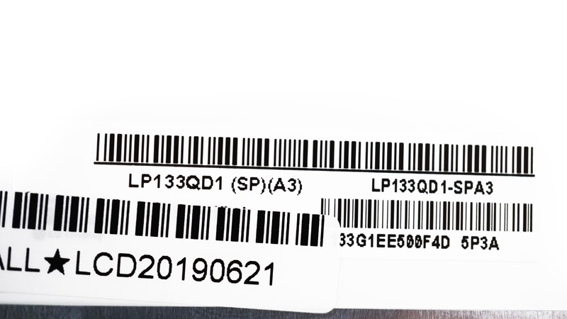 Матриця 13.3 LP133QD1-SPA3 (3200*1800, 40pin(eDP), LED, SLIM(без планок та вушок), глянець, роз`єм праворуч знизу) для ноутбука