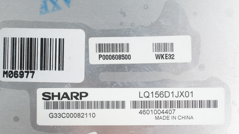 Матриця 15.6 LQ156D1JX01 (3840*2160, 40pin(eDP, IPS, 330cd/m2, 100% RGB), LED, SLIM(горизонтальні та вертикальні вушки), глянець, роз`єм праворуч знизу) для ноутбука