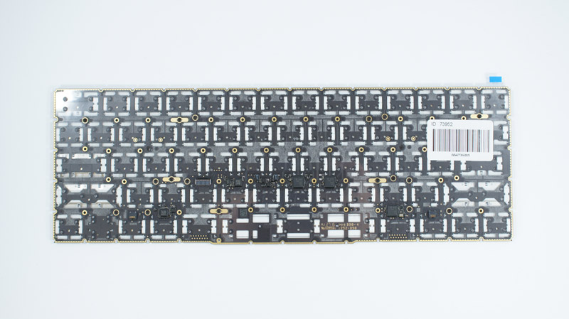 Клавиатура для ноутбука APPLE (MacBook Pro Retina: A1706, A1707 (2016-2017)) rus, black, SMALL Enter (ОРИГИНАЛ), подсветка клавиш