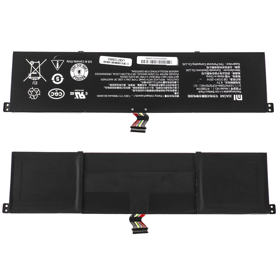 Оригінальна батарея для ноутбука Xiaomi R15B01W (Mi Notebook Pro 15.6) 7.6V 7900mAh 60.04Wh Black