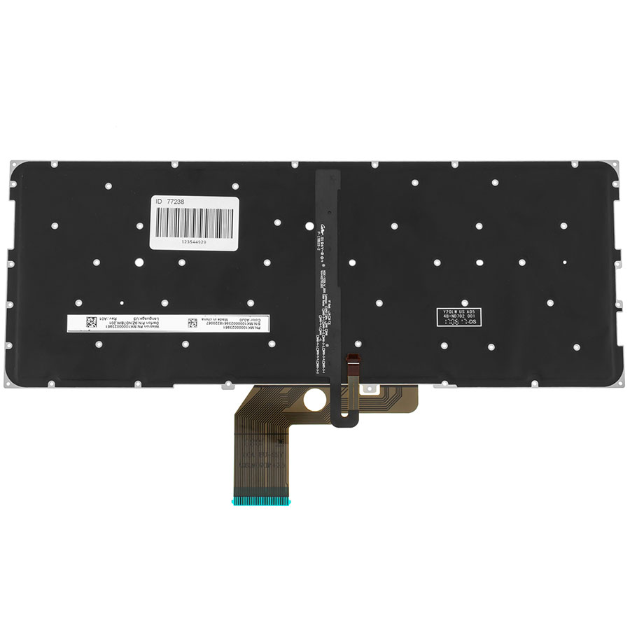 Клавіатура для ноутбука XIAOMI (Xiaomi: 13.3) rus, silver, підсвічування клавіш(оригінал)