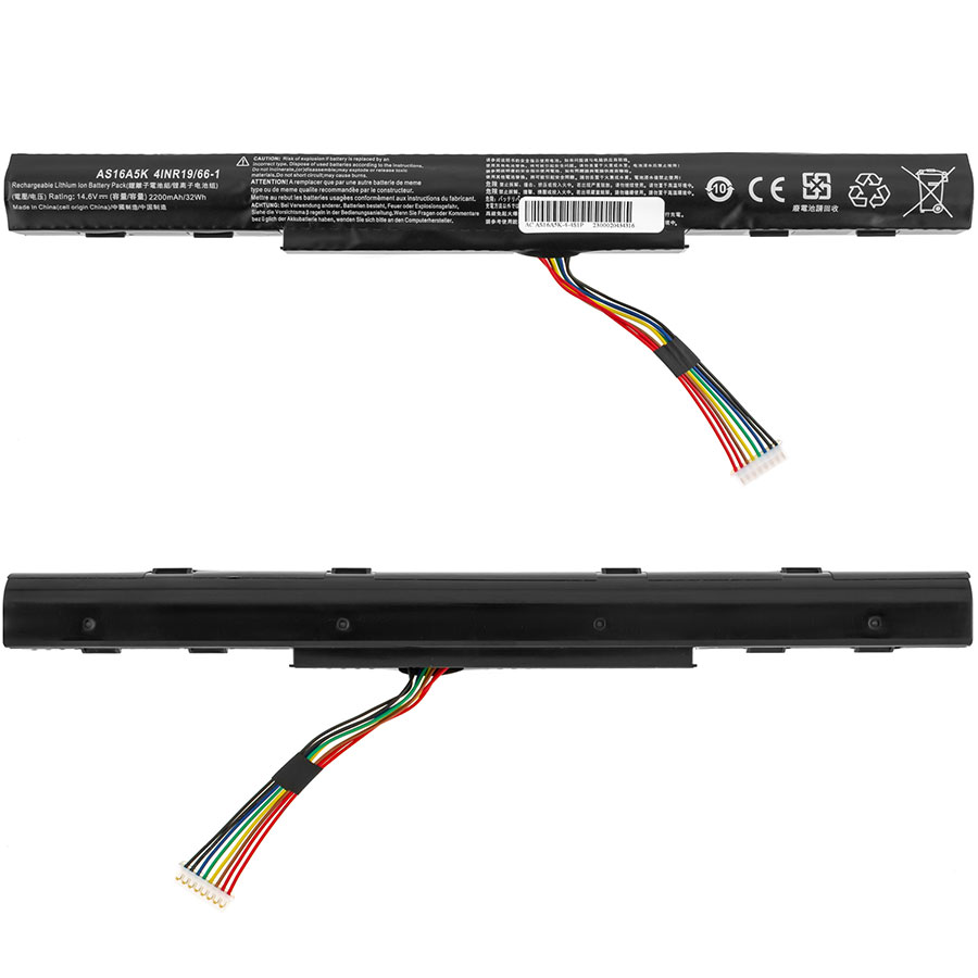 Батарея для ноутбука ACER AS16A8K (Aspire F5-573G, E5-575G, E5-774, E5-774G) 14.8V 2200mAh Black