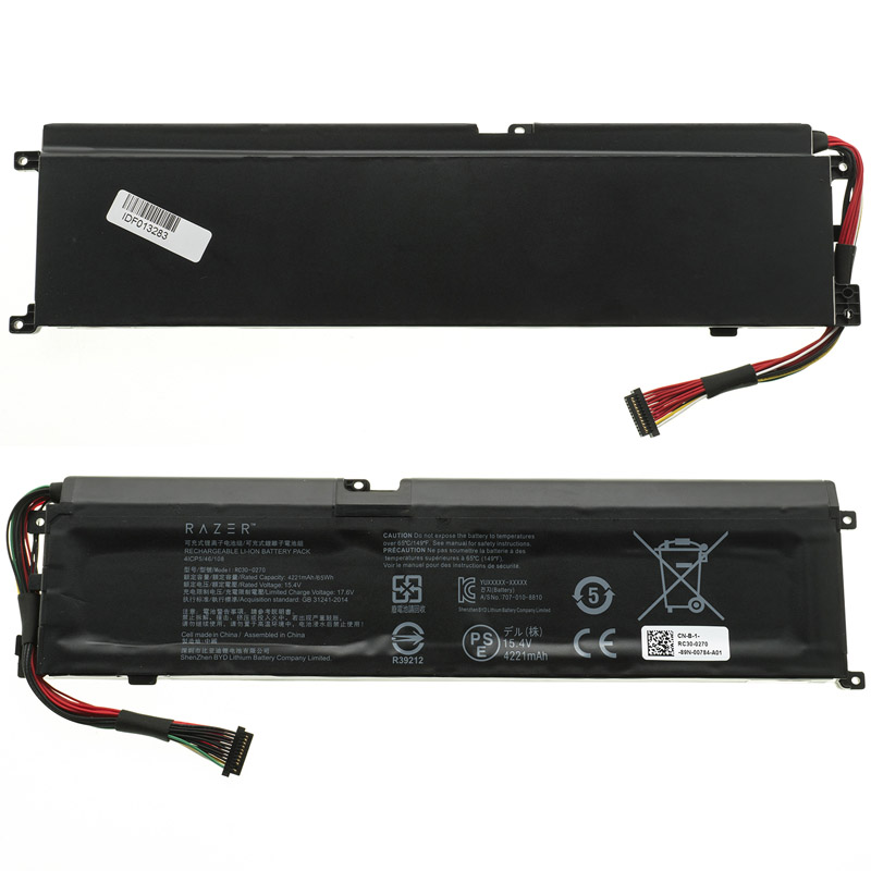 Оригінальна батарея для ноутбука RAZER RC30-0270 (Blade 15 RZ09-03006, RZ09-03009E97) 15.4V 4221mAh 65Wh Black