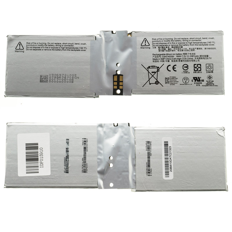 Оригінальна батарея для ноутбука Microsoft G3HTA044H (Surface Book 2 13.5) 7.5V 2387mAh 18Wh Silver