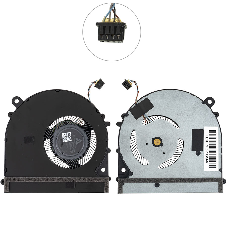 Оригинальный вентилятор 2шт для ноутбука XIAOMI AIR PRO 15.6, 4pin, (CPU + GPU) (ND55C05-17E22+ND55C05-17E23) (Кулер)
