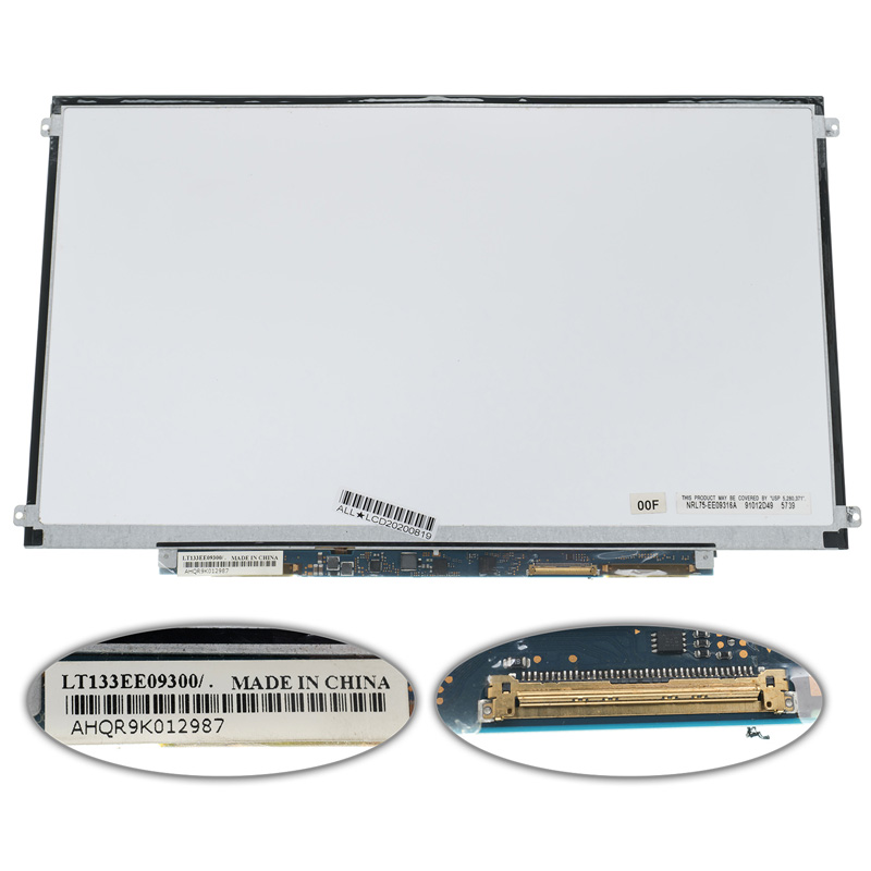 Матриця 13.3 LT133EE09300 (1366*768, 40pin, LED, SLIM (горизонтальні вушки), глянець, роз`єм праворуч знизу) для ноутбука