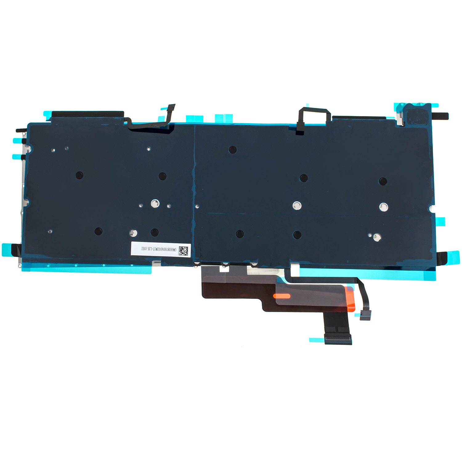 Клавиатура для ноутбука APPLE (MacBook Pro: A2289 (2020-2021)) rus, black, подсветка клавиш, SMALL Enter (ОРИГИНАЛ)