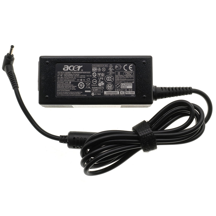 Блок живлення для ноутбука ACER 19V, 2.15A, 40W, 3.0*1.0мм, L-подібний роз`єм, black, RECTANGULAR