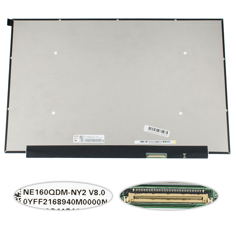 Матриця 16.0 NE160QDM-NY2 (2560*1600, 40pin(eDP, IPS, 165Hz), LED, SLIM(без планок та вушок), матова, роз`єм праворуч знизу) для ноутбука