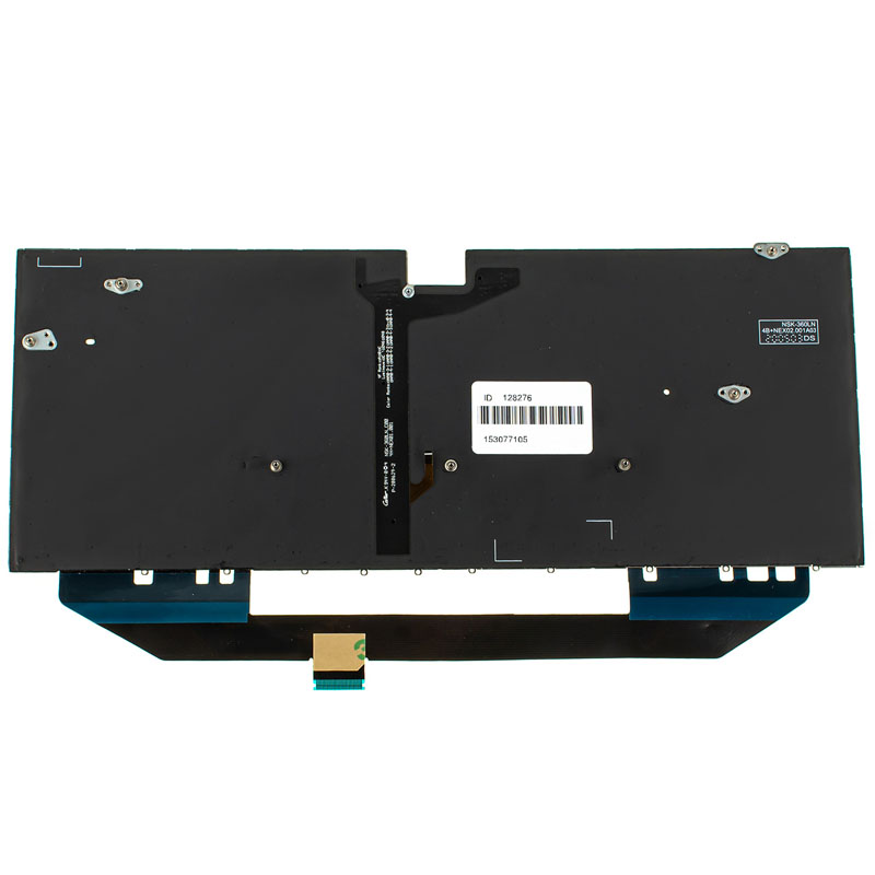 Клавіатура для ноутбука HUAWEI (W19C, W19B) rus, black, без кадру, підсвічування клавіш