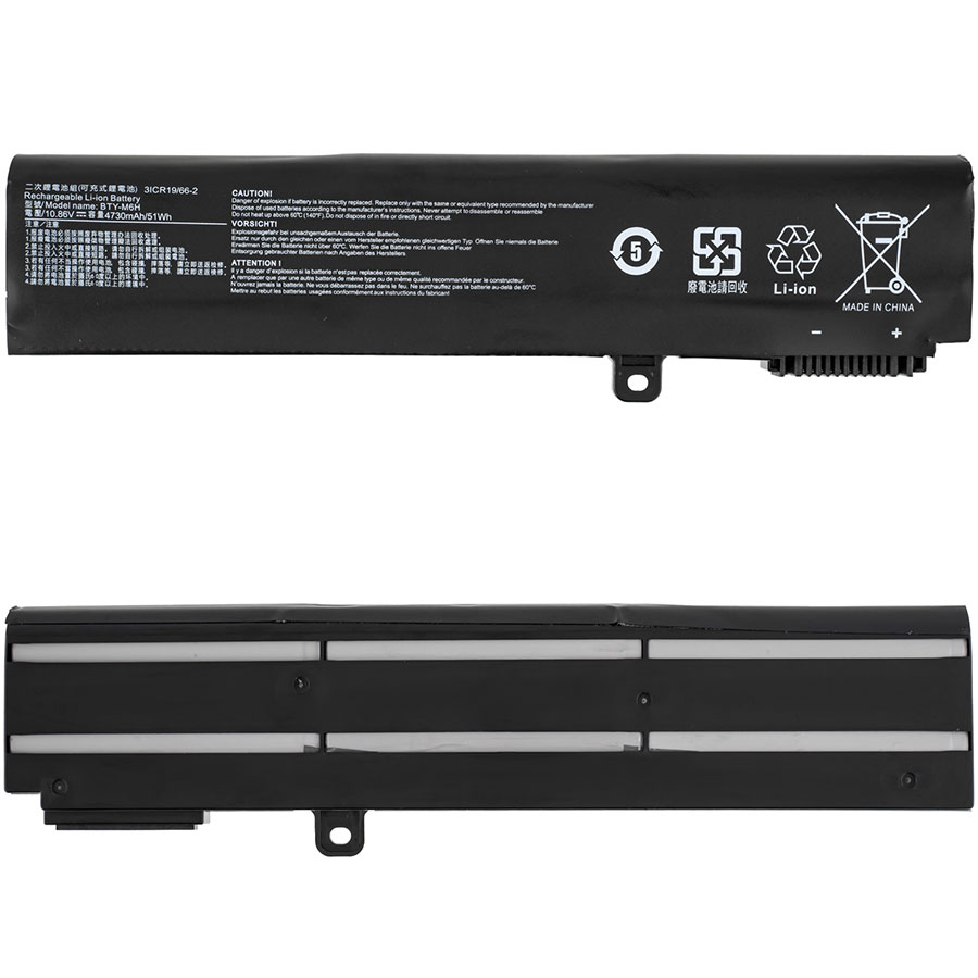 Батарея для ноутбука MSI BTY-M6H (GE62, GE72, GP62, GP72, GL62, GL72, GP62VR, GP72VR, PE60, PE70, MS-16J2, MS-16J3, MS-16GF) 10.8V 4730mAh Black