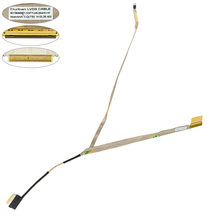 Шлейф матриці для ноутбука Toshiba (C55, C55d, C55T, C55DT) LED (6017B0440401)