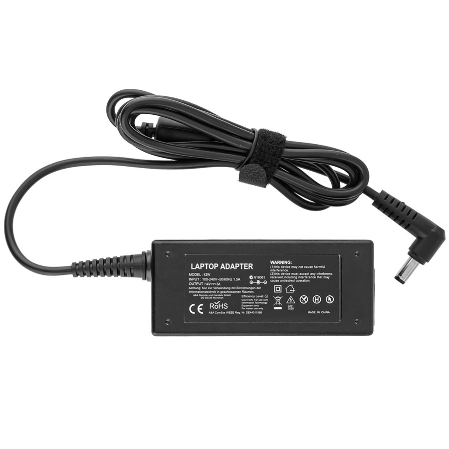 Блок живлення для монітора DELL 14V, 3A, 42W, 5.5*2.4мм, (Laptop Adapter) black (без кабеля!) (AD-4214N)