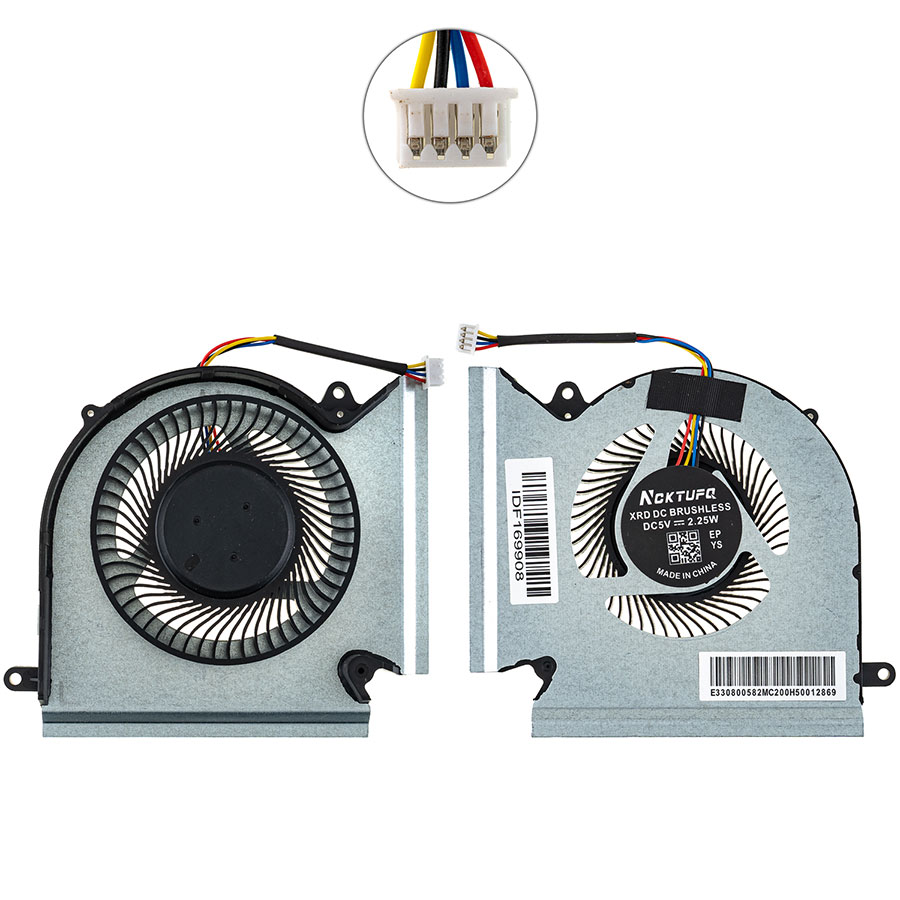 Вентилятор для ноутбука MSI GE66, GL66, GP66, MS-1541, MS-1542 (CPU+VGA FAN) (Кулер)