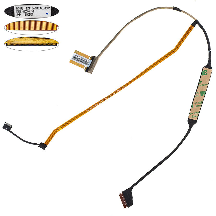 Шлейф матриці для ноутбука MSI (GF76,GL76,MS-17L1) 40 0.5 (K1N-3040250-J36)