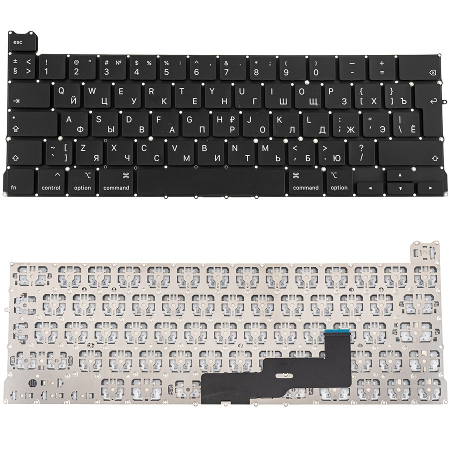 Клавиатура для ноутбука APPLE (MacBook Pro: A2289 (2020-2021)) rus, black, BIG Enter (ОРИГИНАЛ)