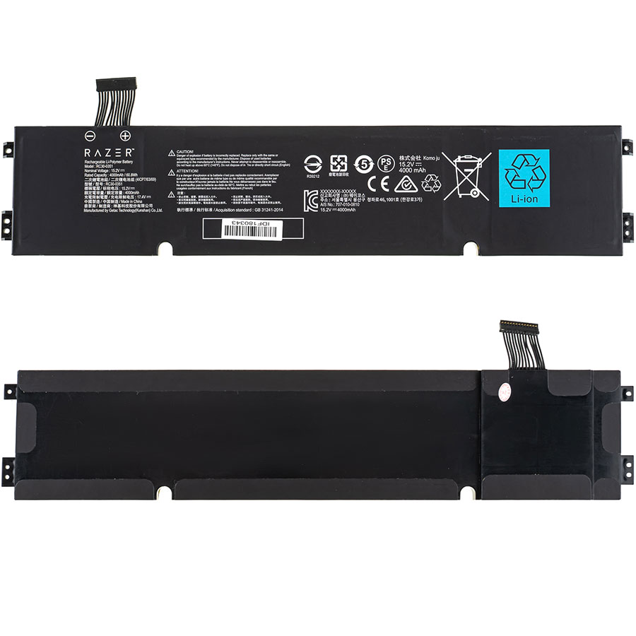 Оригінальна батарея для ноутбука RAZER RZ09-351 (Blade 15 Base 2021) 15.2V 4000mAh 60.8Wh Black