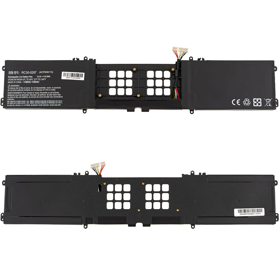 Батарея для ноутбука RAZER RC30-0287 (Blade Pro 17 RZ09-02876E92) 15.4V 4583mAh 70.5Wh Black