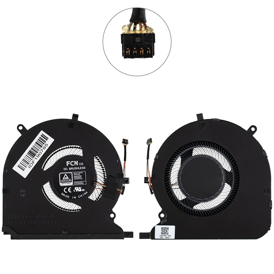 Оригинальный вентилятор для ноутбуку Razer (Blade 14 RZ09-0370 RZ09-0370CEA3 RZ09-0368) CPU