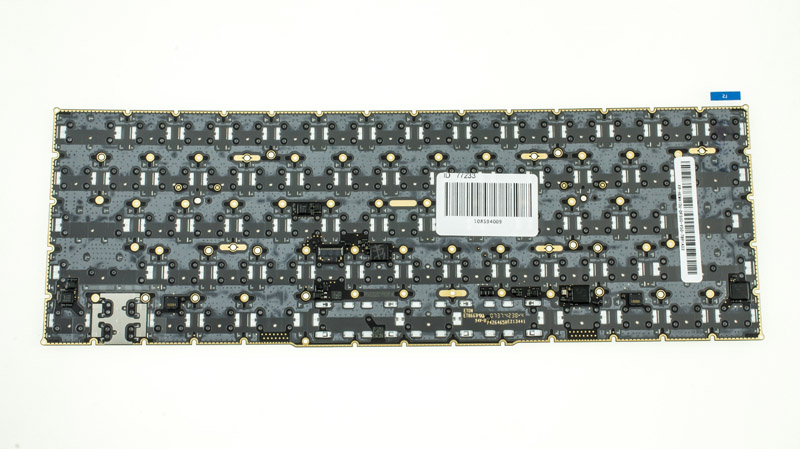 Клавиатура для ноутбука APPLE (MacBook Pro: A1990 (2018), A1989 (2018)) rus, black, без фрейма, подсветка клавиш SMALL ENTER (ОРИГИНАЛ)