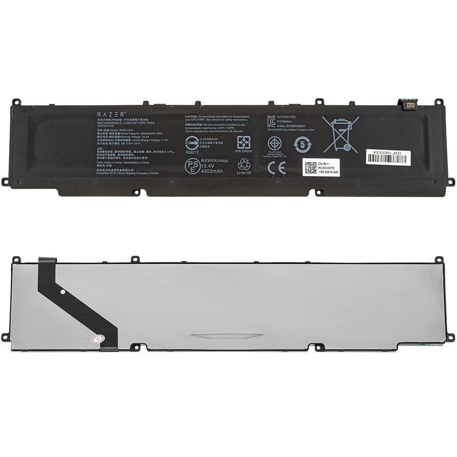 Оригінальна батарея для ноутбука RAZER RC30-0370 (Blade 14 2022, Blade 14 2021) 15.4V 4003mAh 61.6Wh Black