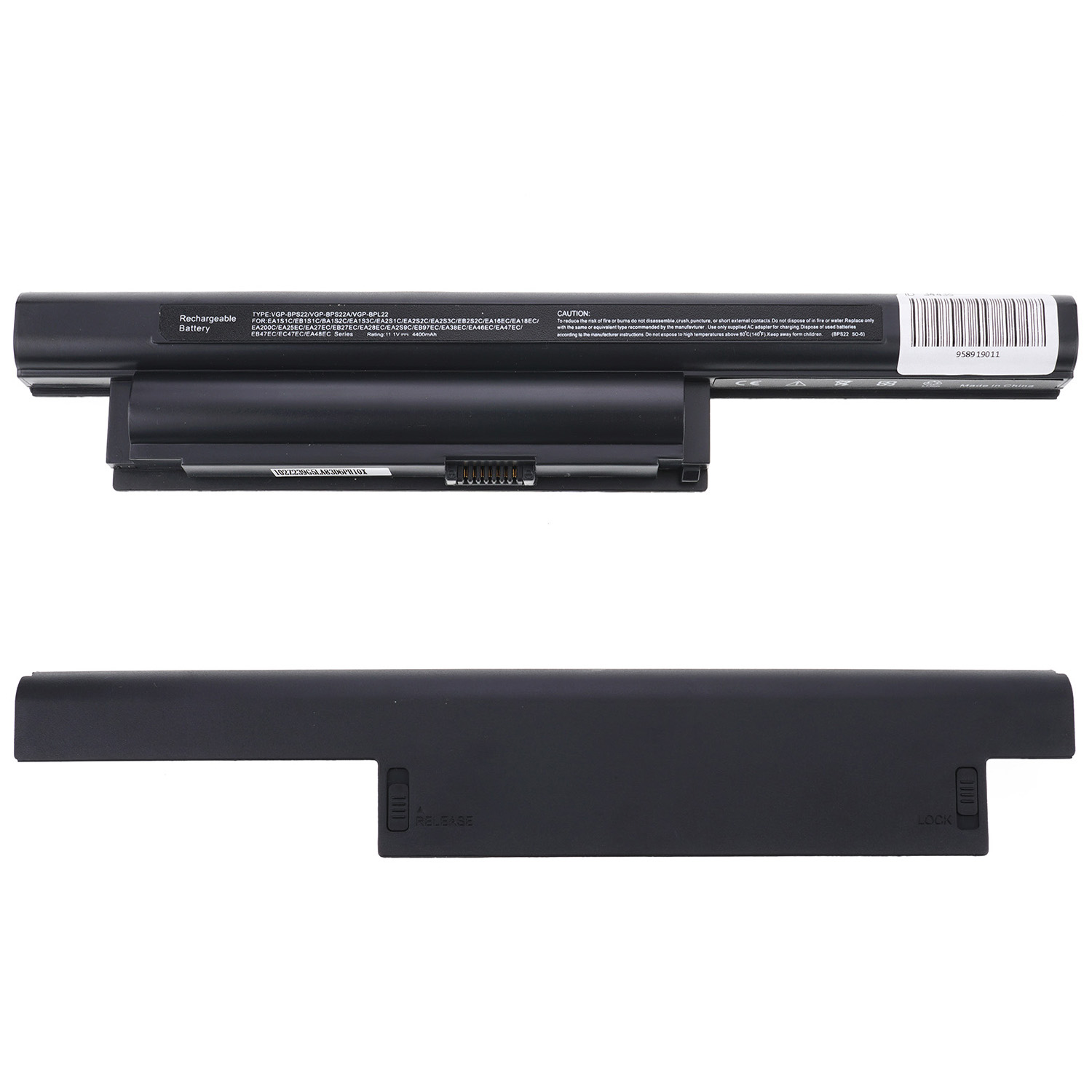 Батарея для ноутбука Sony BPS22 (VPCEA20, VPCEB10, VPCEB20, VPCEC20, VPCEE20, VPCEF20, VPCEB11FM, VPCEB11FM/BI, VPCEB11FM/T, VPCEB11FM/WI, VPCEB11FX, VPCEB11FX/BI, VPCEB11FX/T) 10.8V 4400mAh Black