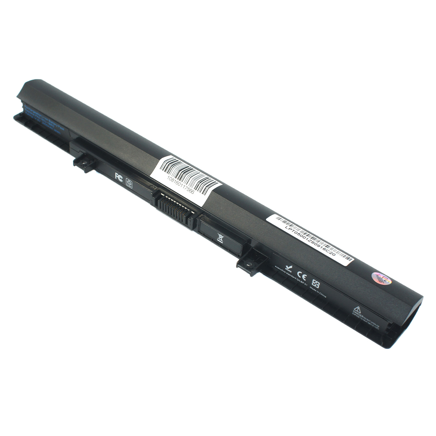Батарея для ноутбука Toshiba PA5185 (Satelite: C50, C55, L55) 14.8V 2600mAh 38Wh, Black