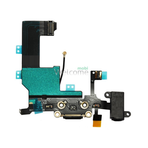 iPhone5S charge connector with audio flex black high copy