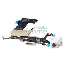 iPhone5S charge connector with audio flex white orig