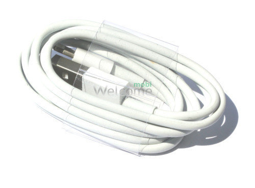 USB кабель Apple Lightning, 1м білий (оригінал)
