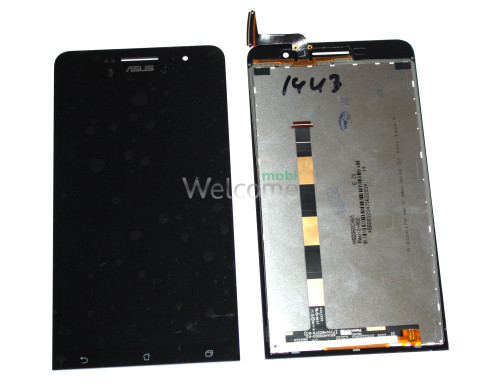 Дисплей ASUS ZenFone 6 (A600CG/A601CG) в зборі з сенсором black 