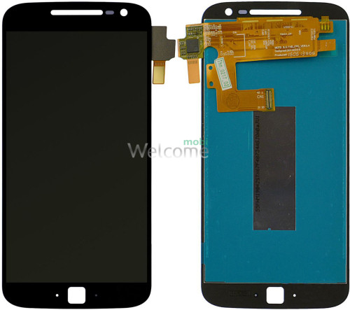 Дисплей Motorola XT1640/XT1641/XT1642/XT1644 Moto G4 Plus в зборі з сенсором black 