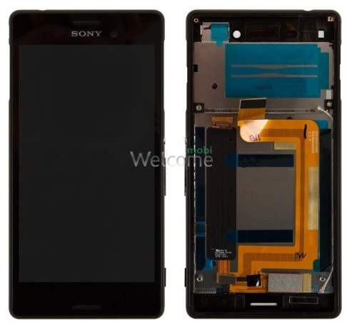 Дисплей Sony E2312 Xperia M4 Aqua,E2303,E2306,E2333,E2353,E2363 with touchscreen + frame black orig