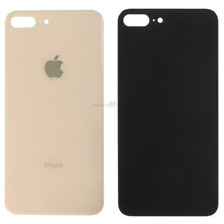 Задняя крышка (стекло) iPhone 8 Plus gold (big hole)
