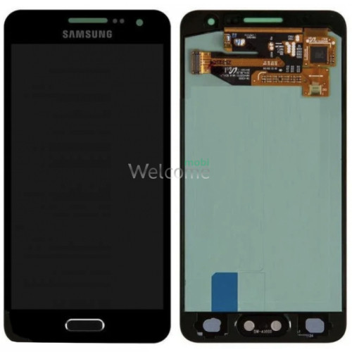 Дисплей Samsung SM-A300H (2015) Galaxy A3 в сборе с сенсором black service orig