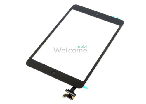 Сенсор iPad mini,iPad mini 2 с микросхемой и кнопкой меню (home) black (high copy)