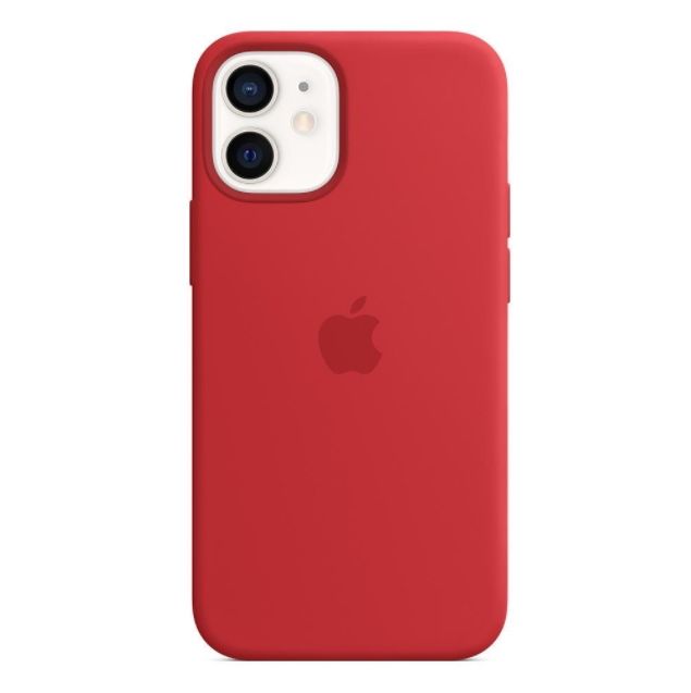 Чохол (Sillicon Case) для iPhone 12 mini with magsafe and splash Red