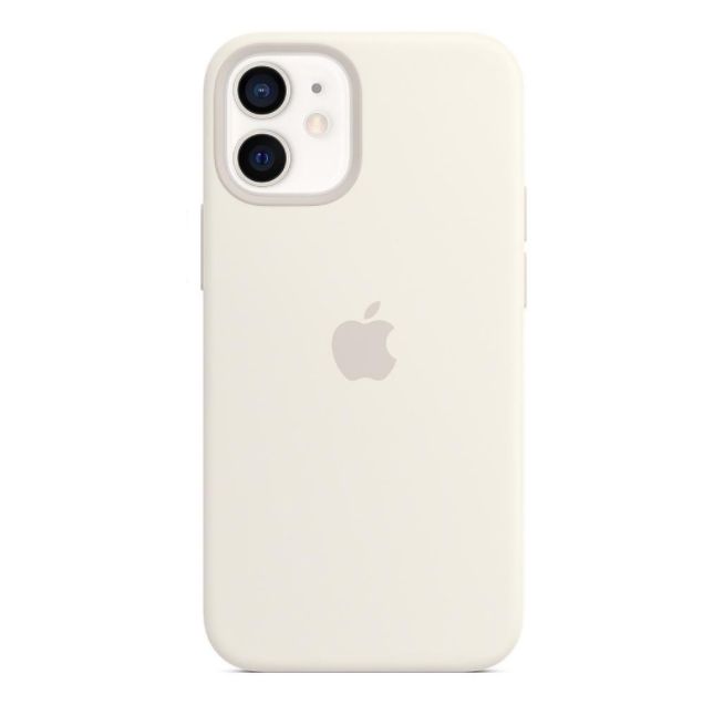 Чохол (Sillicon Case) для iPhone 12 mini with magsafe and splash White