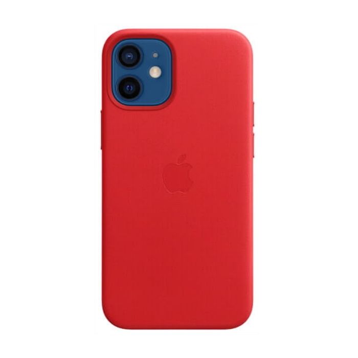 Чохол (Leather Case) для iPhone 12 mini with magsafe Red
