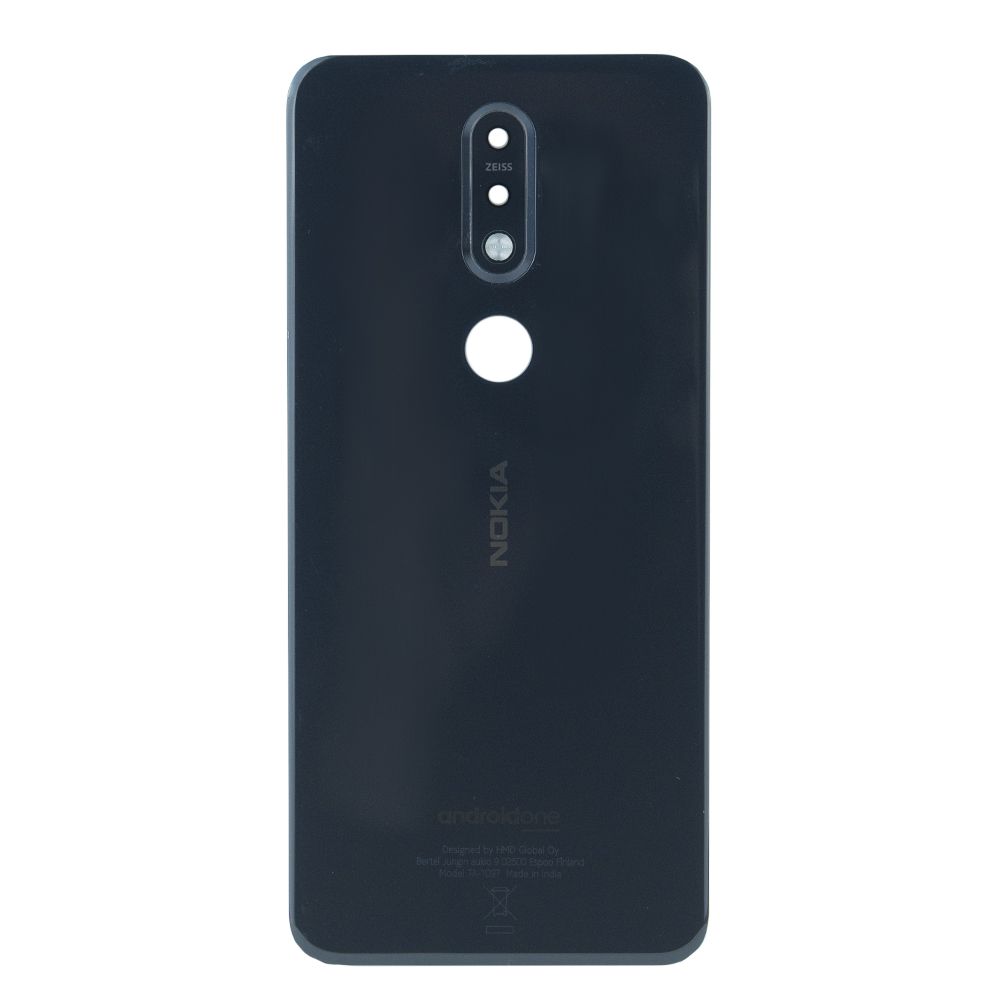 Задня частина корпусу Nokia 7.1 Blue (з склом камери)